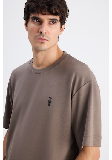 Twn Relaxed Fit Vizon Düz T-shirt 6ec144701535m Çok Renkli