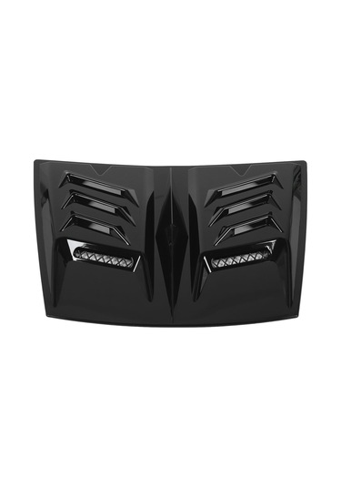 Lemestar Abs Motor Kaputu Havuzlu Vant Çaprazı - Bmw 1 Serisi E90/e91, Audi A3/a6, Benz W117 Uyumlu - Soğutma Artırıcı, Hava Direncini Azaltan, Parlak Siyah Dekoratif Kapak