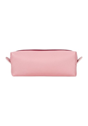 Yuga Tek Gözlü Suni Deri Kalem Çantası Pembe Pembe