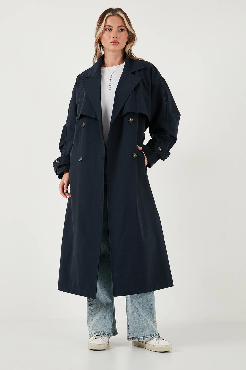 Lela Bayan Trençkot 6839605 Lacivert Lacivert