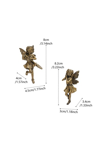 Homyl Ev Ofis Dekoru Için Çiçek Saksısı İçin 2 Parça Peri