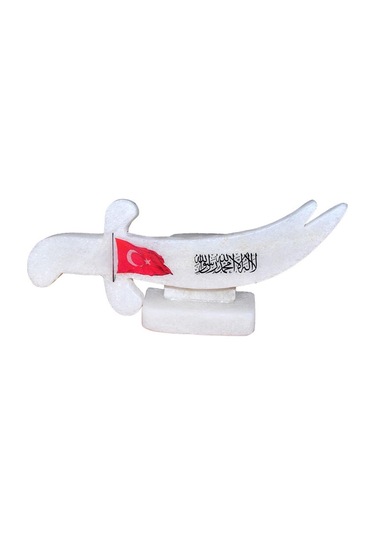 Kılıc Desenli Tevhid Bayrak Logolu Doğal Kaya Tuzu Biblo 2-3 KG