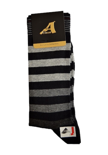 A Classe Çizgili Erkek Çorap
