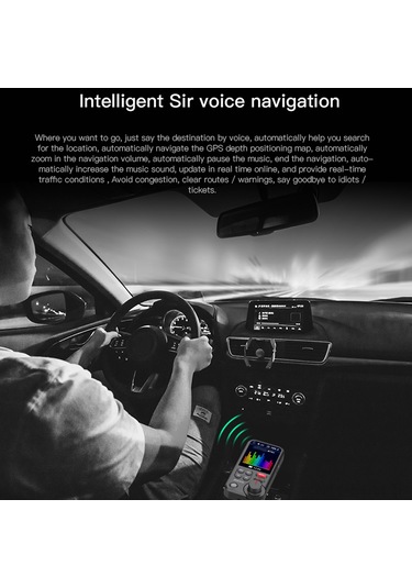 Suofeng Araç İçin Akıllı Bluetooth Mp3 Çalar - Fm Vericili, Usb Şarj, Hd Ses, El Serbest Konuşma