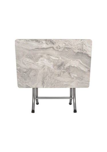 Siyah Mermer Desenli Katlanabilir Masa 60 90 Diğer