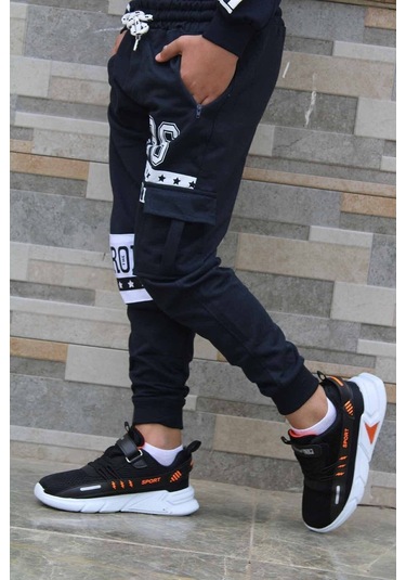 Lacivert Fermuar Cepli Eşofman Altı Lacivert