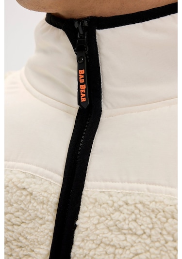 Galvin Beyaz Erkek Full-zip Polar Sweatshirt Beyaz