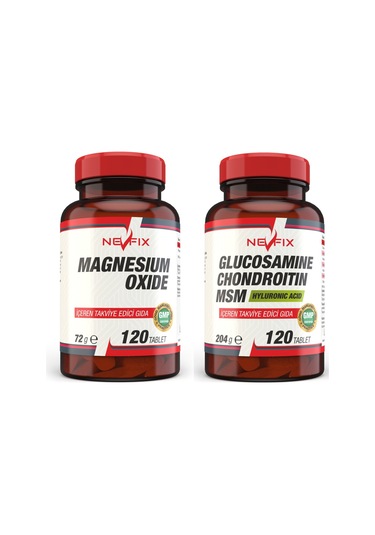 Nevfix Magnezyum 120 Tablet Glucosamine Chondroitin Msm 120 Tab.