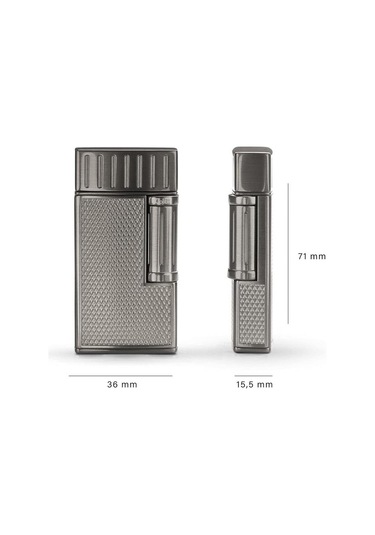 Colibri Julius Çift Alevli Puro Çakmağı Gümüş