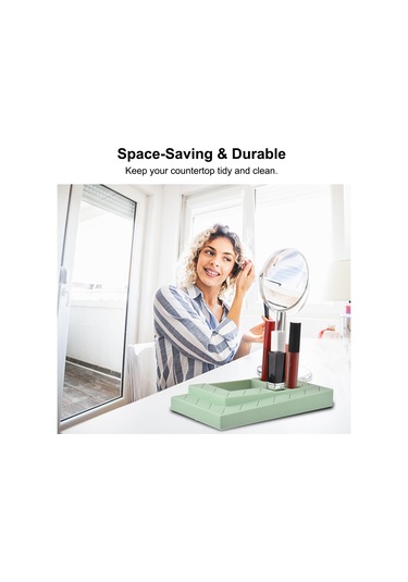 Mufunye Kozmetik Saklama Kutusu, Silikon, Yeşil