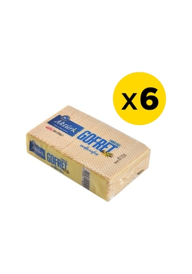 Aktürk Vanilyalı Gofret 6 x 300 G