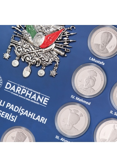Agakulche Osmanlı Padişahları 24 Adet Gümüş Sikke Coin Set