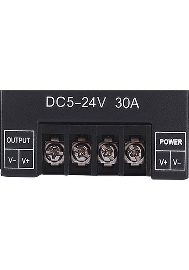Yaleker Dc 5-24v 30a Tek Renk Led Şerit Sinyal Amplifikatörü, Pwm Algılayıcı, Alüminyum Kasa, 720w Çıkış, 3528/5050/5630/2835 Uyumlu