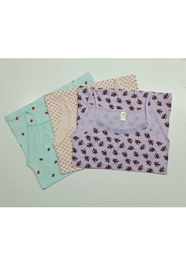 Ilke Kız Çocuk Likralı Empirme Dantelli Ip Askılı Atlet 313 - 6 A Ilke Kız Çocuk Likralı Empirme Dantelli Ip Askılı Atlet 313 - 6 A