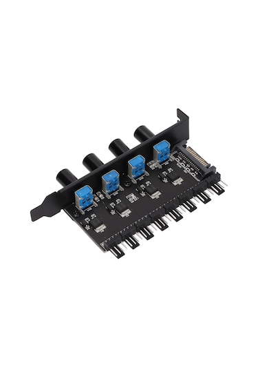 Kangvka Pcı Konumlu 8 Kanal Fan Kontrolcü, 4 Manuel Düğme İle Hız Regülasyonu, Sata Arayüzlü Bilgisayar Soğutma Sistemi Cpu, Kasa, Hdd, Vga Fanları İçin