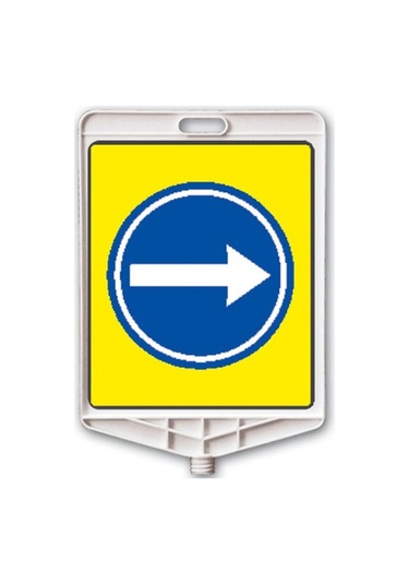 Klasik Kedi Gözlü Ağırlıklı Boş Levhalı Trafik Koni Seti Trafik D N11.275