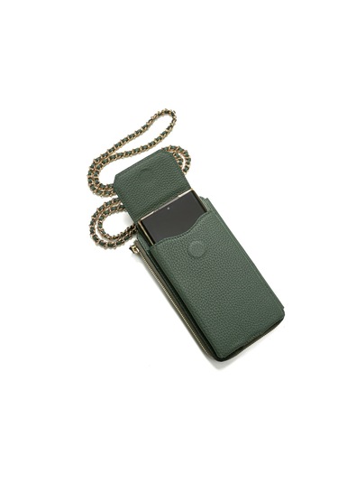 Green Cüzdan & Kartlık Kadın Diğer 2807 Roncato Flother Skın Wallet Telephone Card Holder Green