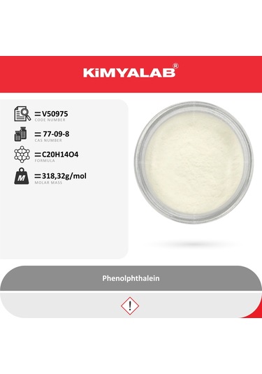 Kimyalab Fenolftalein Toz Phenolphthalein Indicator 1 KG