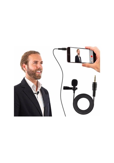 Mobitell Lavalier 3.5Mm Profesyonel Yaka Mikrofonu