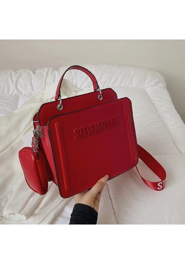 Steve Madden Fashion Kare Kadın Çantası Kırmızı Diğer