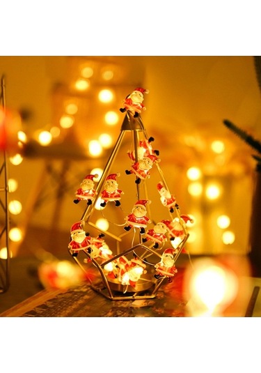 Fortunelane Noel Aydınlatma Zinciri 3m 30 Led - Sürekli Açık/parıltı, Renkli Pil İle Çalışır, Pil Dahil Değil Çok Renkli