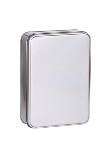 Gümüş Metal Kutu 19x13,5x4,5 Cm