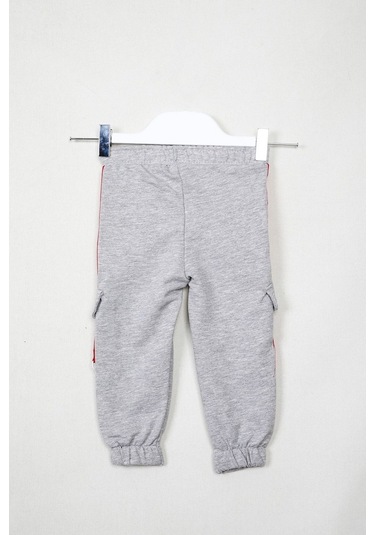 Gimeravm Gimer - Cepli Yazı Baskılı Eşofman - Mşl1612G Gri