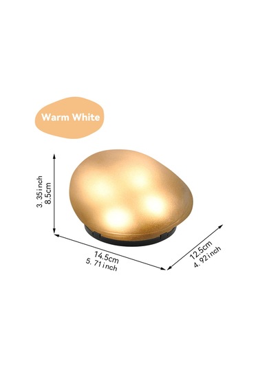 Suntek Çim Yürüyüş Yolu Bahçe İçin Çakıl Şeklinde Sıcak Işık