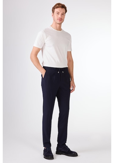 Dufy Pileli Jogger Pantolon Lacivert