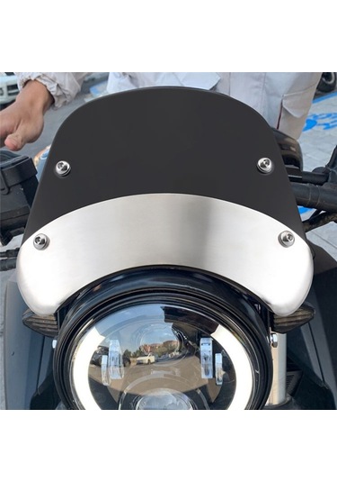 Nayomiglow Motosiklet Ön Cam Rüzgar Deflektörü Ön Cam Honda Ct125 Ct 125 Super Cub 2020-2021 Siyah