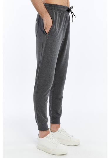 Axxel Erkek Gri Yüksek Bel Ön Arka Cepli Eşofman Altı-p782 Gri