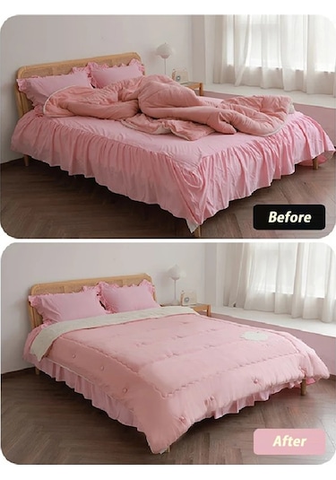 4 Adet Mavi-4/8/12 Adet Mantar Yorgan Sabitleme Klipsi Nevresim Klipleri Yumuşak Kumaş Malzeme Yorganın Kaymasını Önler Yorgan Yatak Aksesuarları