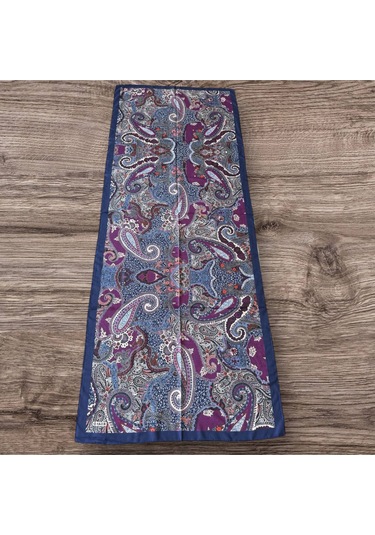 Lacivert-bordo Aker Soft Touch Şal 002 Lacivert