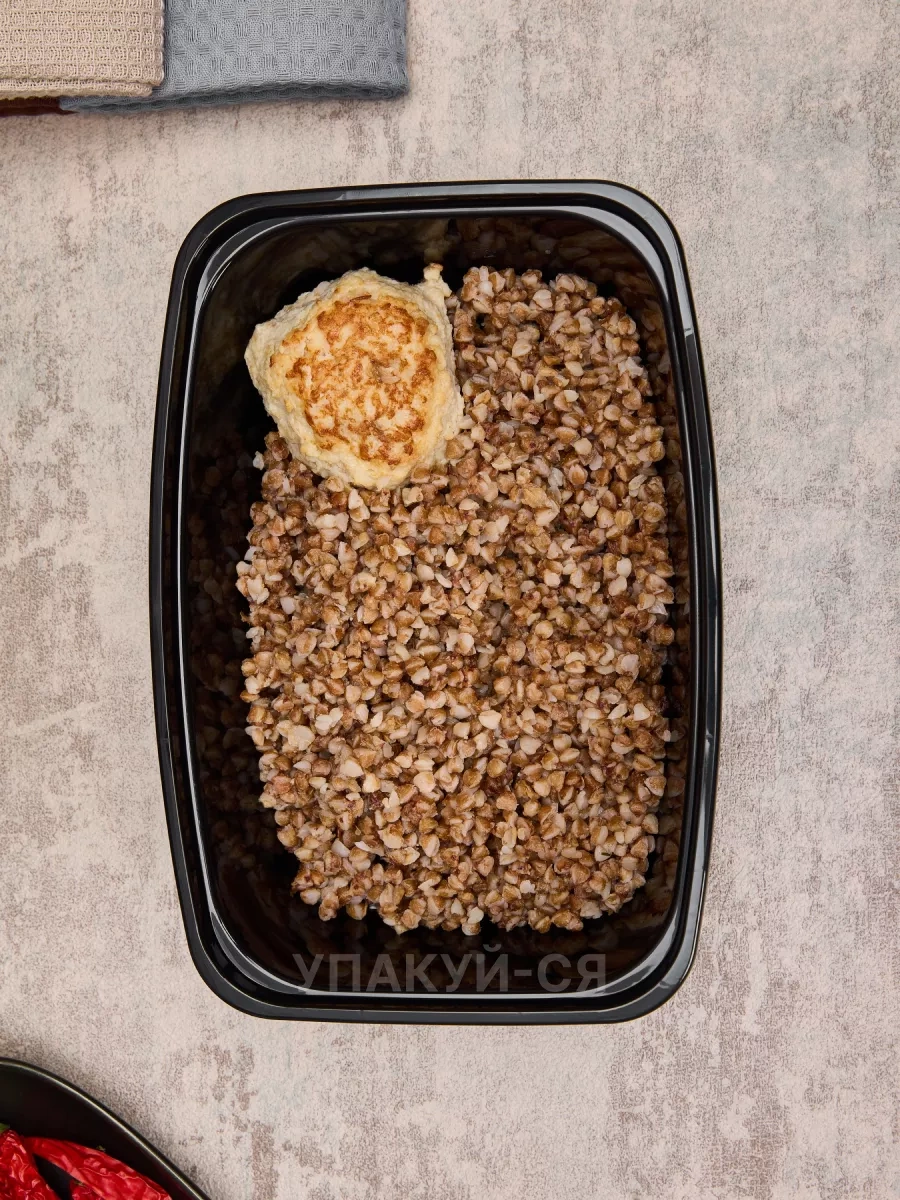 Upakuj-sa Tek Kullanımlık Kapaklı Kap Seti 1000 Ml 10 Adet. 263760744 100 adet