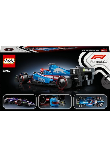 LEGO® Speed Champions Visa Cash App RB VCARB 01 F1® Yarış Arabası 77246 - Yetişkinler için Koleksiyonluk Yarış Arabası Yapım Seti (248P)