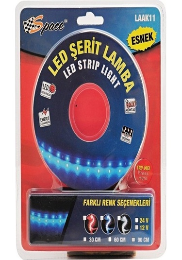 Ledli Şerit Lamba 24V Mavi 30Cm Laak11-5