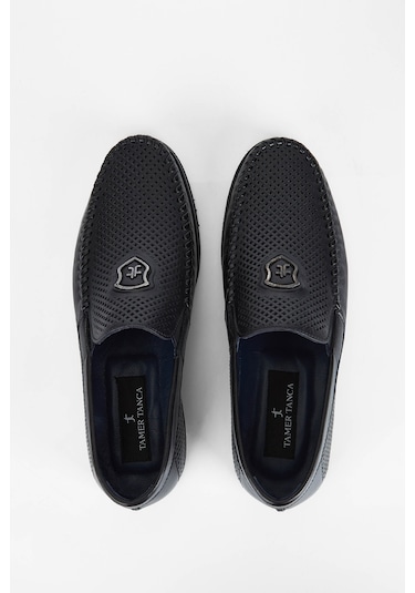Tamer Tanca Erkek Hakiki Deri Siyah Casual Ayakkabı 383 3345 Ev Erk Ayk Y19 Sıyah Bsk Siyah