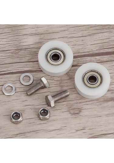 Springsun 30mm Plastik Seracılık Kapı Tekerlekleri - Dayanıklı Değişim Seti, Somun Ve Cıvata İle Tamamlanmıştır