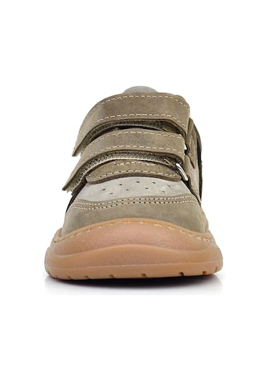 Rakerplus Schaggy Hakiki Deri Kum Gri Bebek Spor Ayakkabı Kahverengi