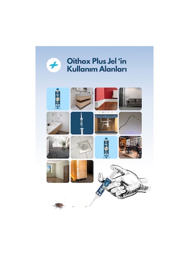 Oithox Plus Hamam Böceği Karınca Yemi İlacı Jeli 5 G 90 Gün Kalıcı Etki)