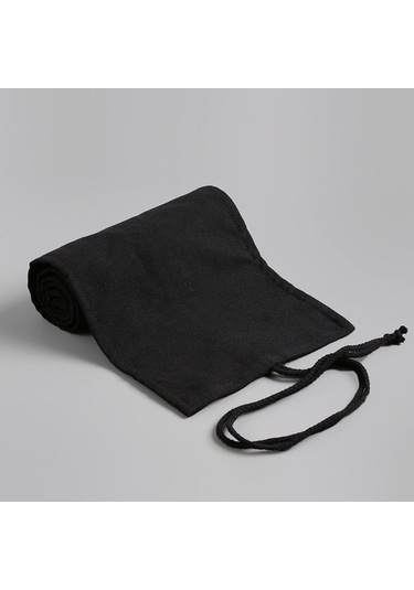 Willowhaven 2 Adet Saf Siyah Tuval Rulo Kalem Çantası, 36 Delik, Büyük Kapasiteli, Kroki Renkli, Erkek/kız Çok Renkli