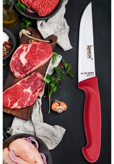 Silver Serisi Kasap Ve Ev Mutfak Bıçağı Çelik Kasap No:2 Asorti