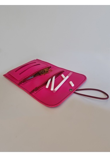 Tütün Kesesi Deri Vegan Deri Küçük Boy