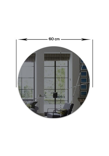Ayna | Füme Ayna | Tasarım Kanallı | Çap60Cm