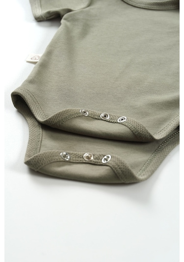 Tinylamb Elation Gourd Şort Ve Bodysuit Takım - 2 Parça Haki Yeşil