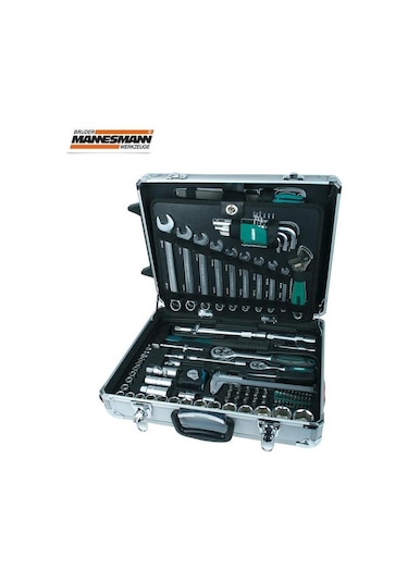 Mannesmann 29077 Alüminyum Çantalı Tekerlekli Alet Seti 159 Parça