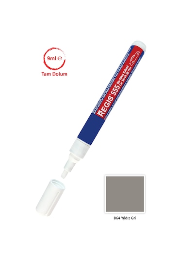 Oto Tam Örtücü Rötüş Kalemleri Renault B64 Yıldız Gri Çizik Giderici Oto R.k-11980