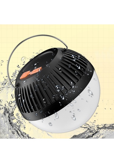 Suofeng Küçük Boy Siyah Led Kamp Feneri, Taşınabilir Çadır Işığı, Type-c Şarjlı, 3 Işık Modu Zayıf-acı-sos , Dış Mekan Kullanıma Uygun Çok Renkli