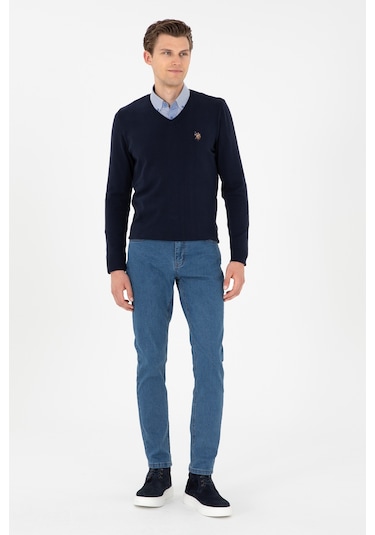 U.s. Polo Assn. Erkek Mavi Jean Pantolon 50298524-dn0022 Mavi