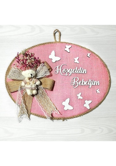 Loradavet Lora Davet Kız Bebek Odası Kapı Süsü, Hastane Kapı Süsü, Duvar Sü (529645646) Çok Renkli